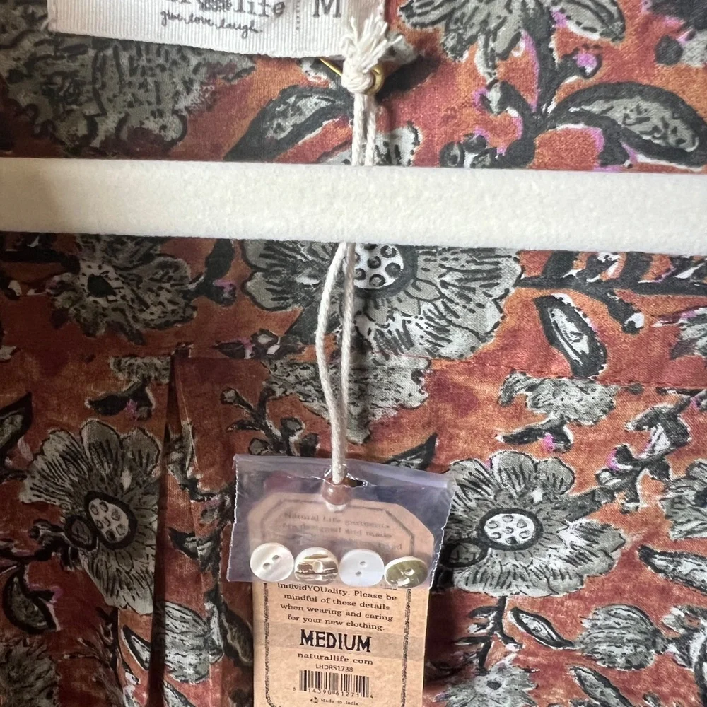 Natural Life Tunic Dress Long Sleeves - Great for fall and Winter - Picture 8 of 8